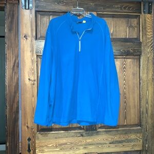 EUC Cabelas 3XL blue quarter zip pullover fleece